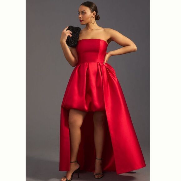 New Anthropologie Hutch Strapless High-Low Bubble Dress/ size 4P - Picture 6 of 14